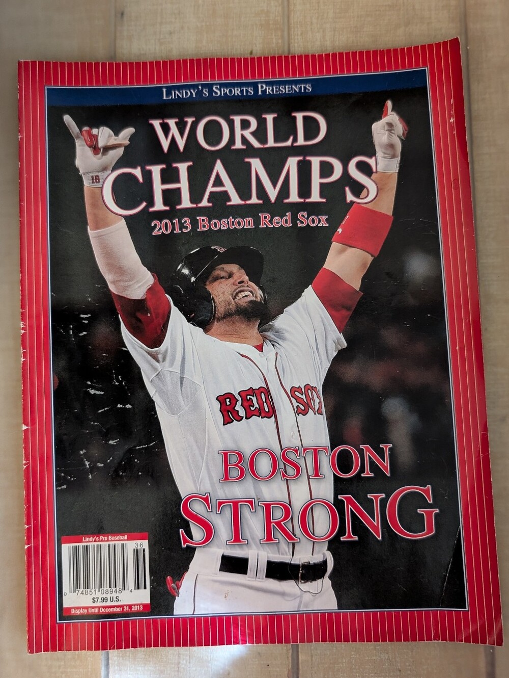 2013 Lindy's Sports Red Sox World Champs Collectors Magazine